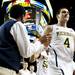 Michigan freshman Mitch McGary exits the court after defeating Western Michigan 73-41 on Tuesday. Daniel Brenner I AnnArbor.com